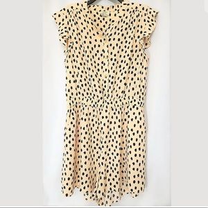 Kate Spade Leopard Crepe Dot Romper
